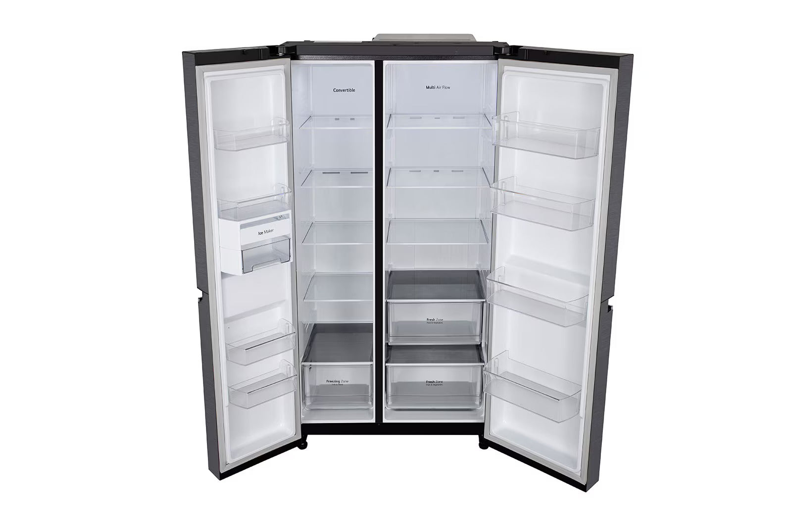 LG GL-B257HMC3 650L, Convertible Side-by-Side Refrigerator Mahajan Electronics Online