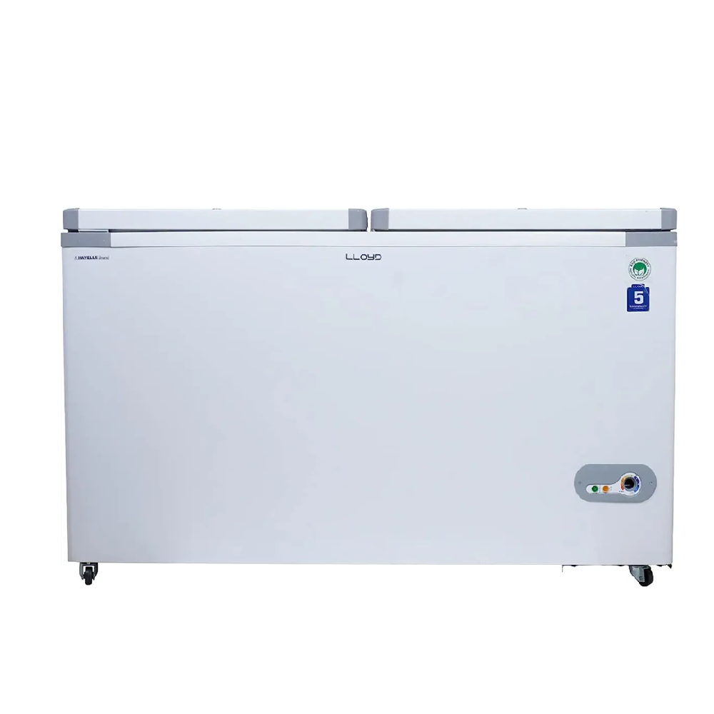 Havells Lloyd GLHT424CDV 397 Litre 3 Star Double Door Hard Top Convertible Deep Freezer – White | Heavy-Duty Commercial Home Freezer Mahajan Electronics