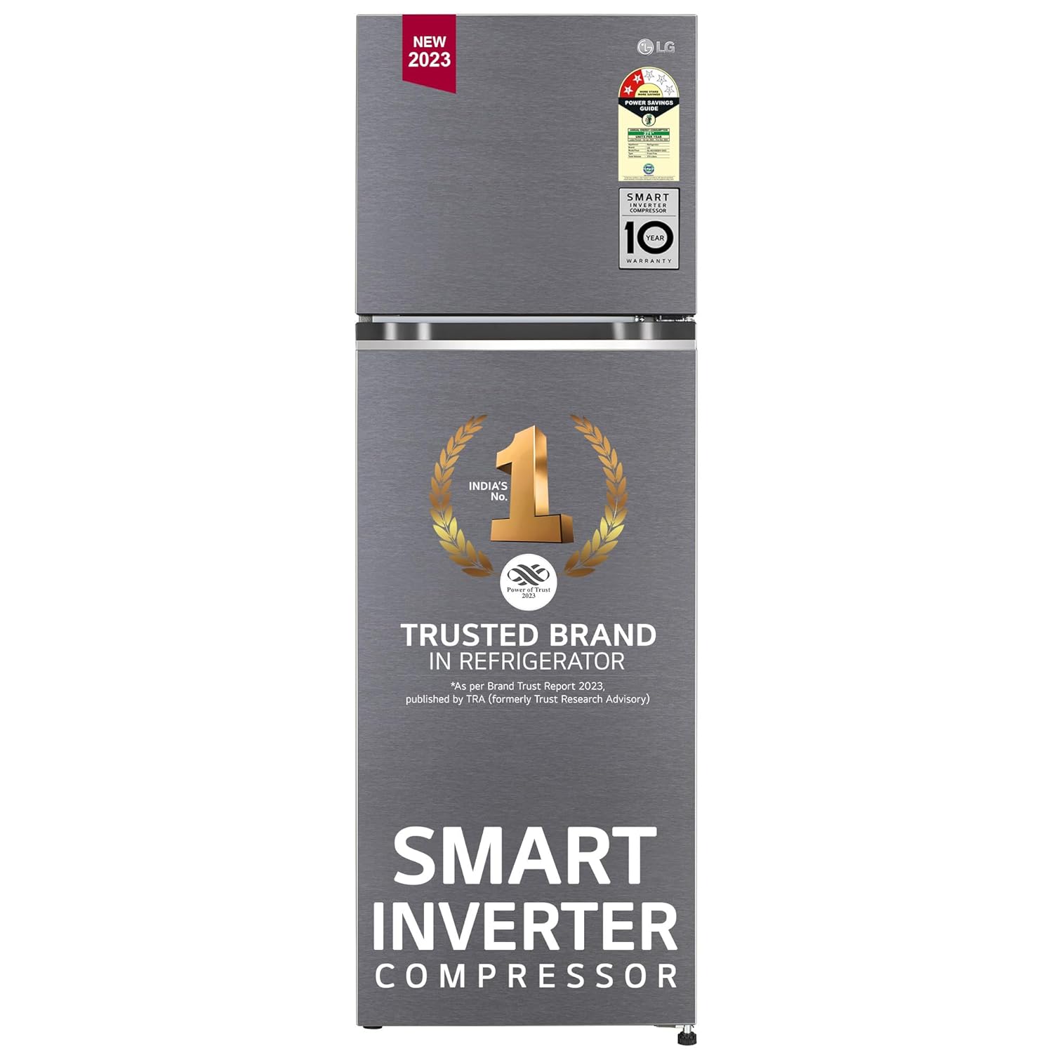 LG GLT2816WXDS 276 L Frost-Free Double Door Refrigerator | Smart Inverter Compressor | Express Freeze | 1 Star Energy Rating | Dazzle Steel Mahajan Electronics Online