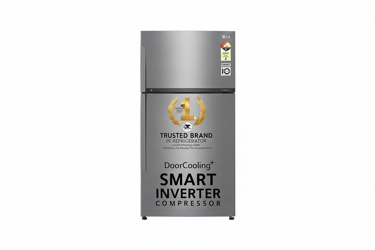 LG GR-H812HLHM 592 L Frost Free Double Door Inverter Refrigerator | 1 Star | Wi-Fi Enabled | Hygiene Fresh+ | Door Cooling+ | Platinum Silver3