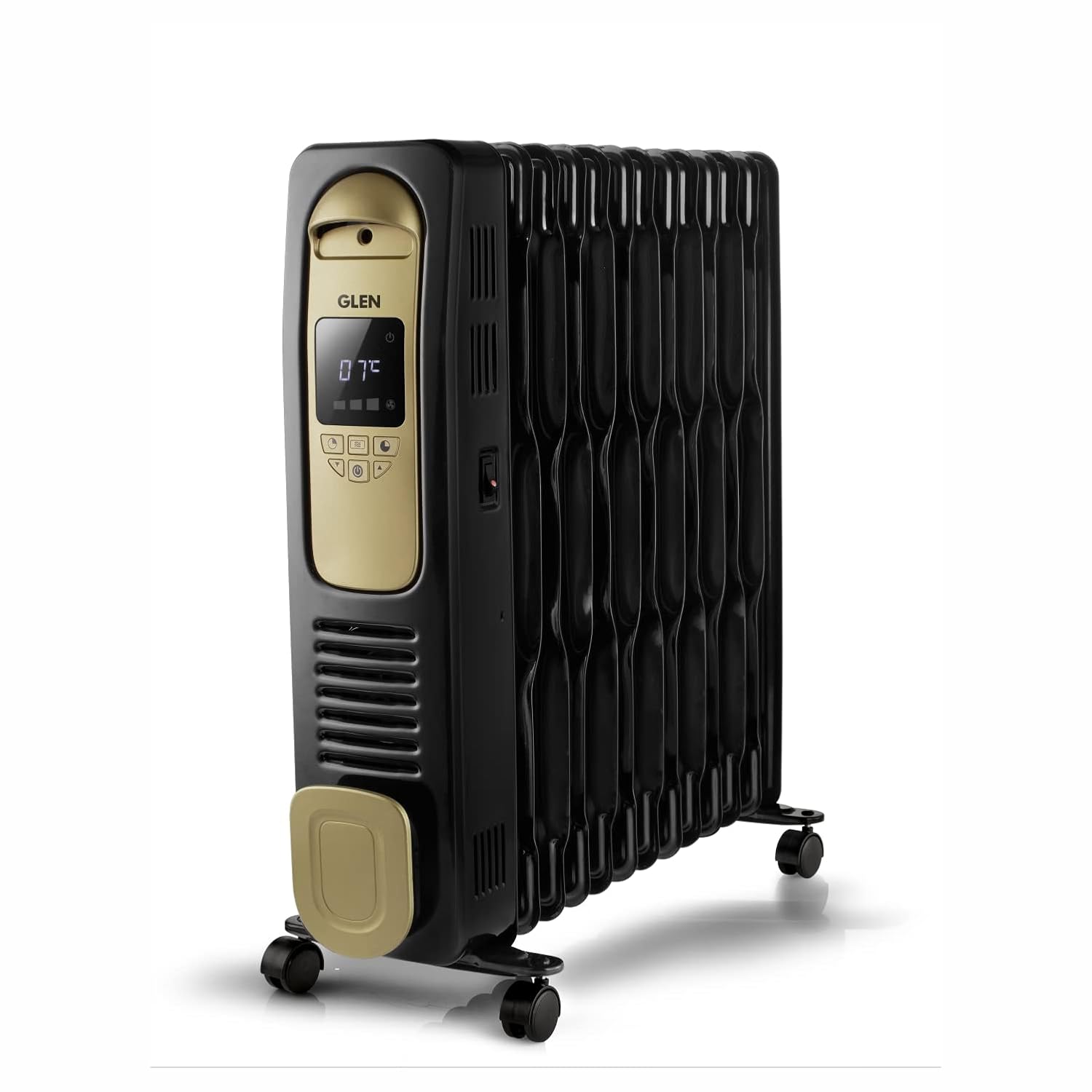 Glen HA7013DOR Digital Oil Filled Radiator Room Heater (11 Fin, 2900W)  Remote Control Programmable Thermostat Mahajan Electronics Delhi NCR