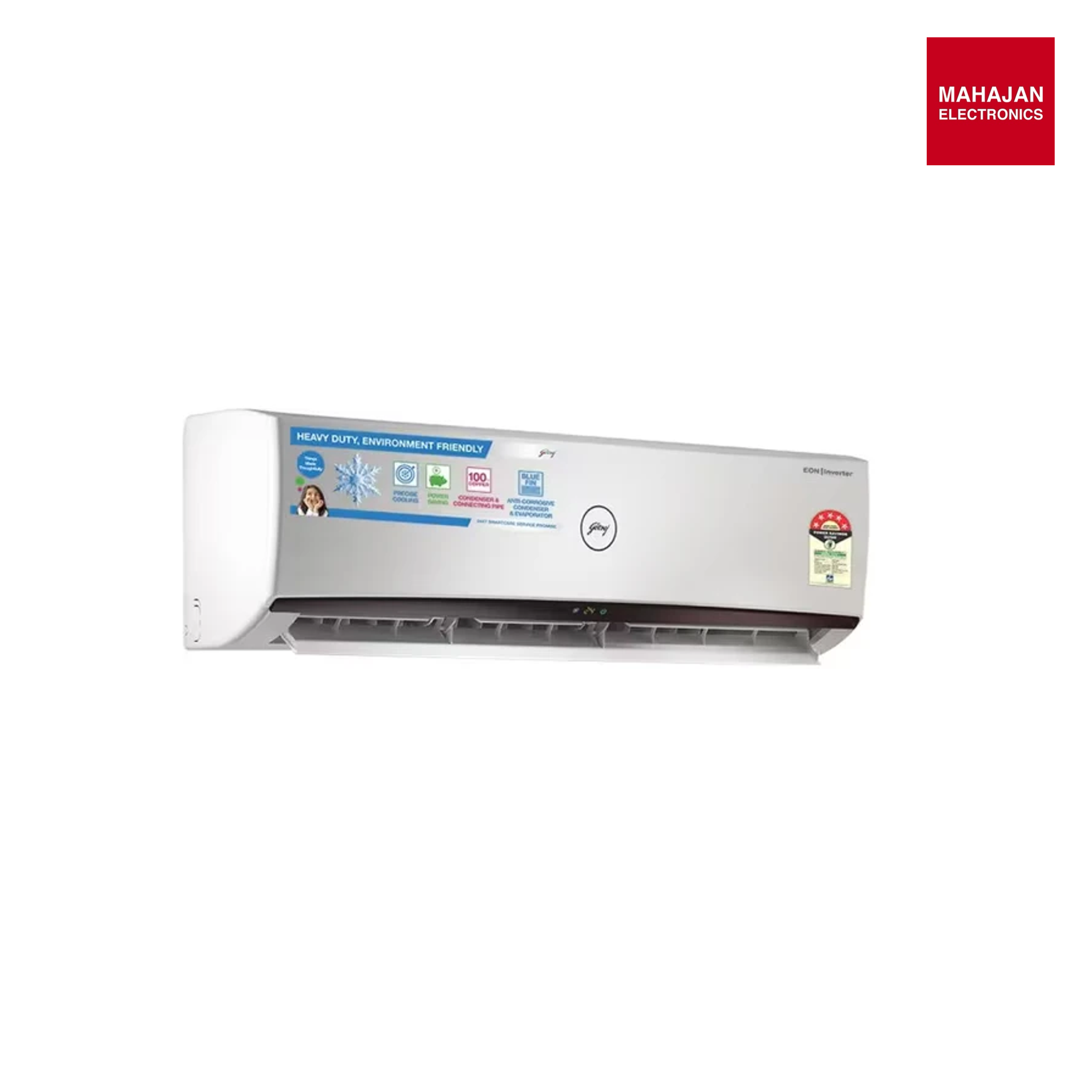 Godrej SIC 24LTC5-WWR 2.0 Ton 5 Star, 5-In-1 Convertible Cooling, Inverter Split AC (2023 Model, AC White) - Mahajan Electronics Online