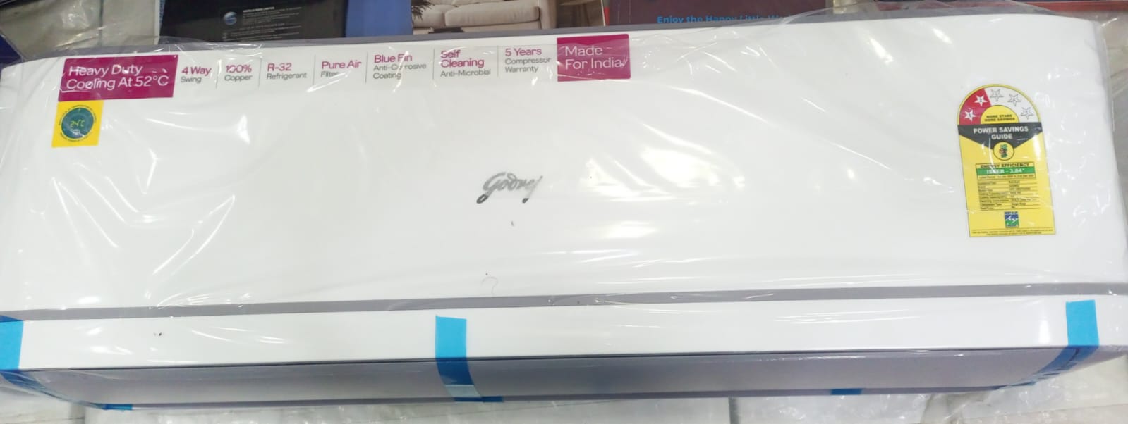 Godrej HFC 18R2TH WA 1.5 Ton3 Star 5‑In‑1 Convertible Inverter Split AC | Anti-Viral Filter Mahajan Electronics Delhi NCR