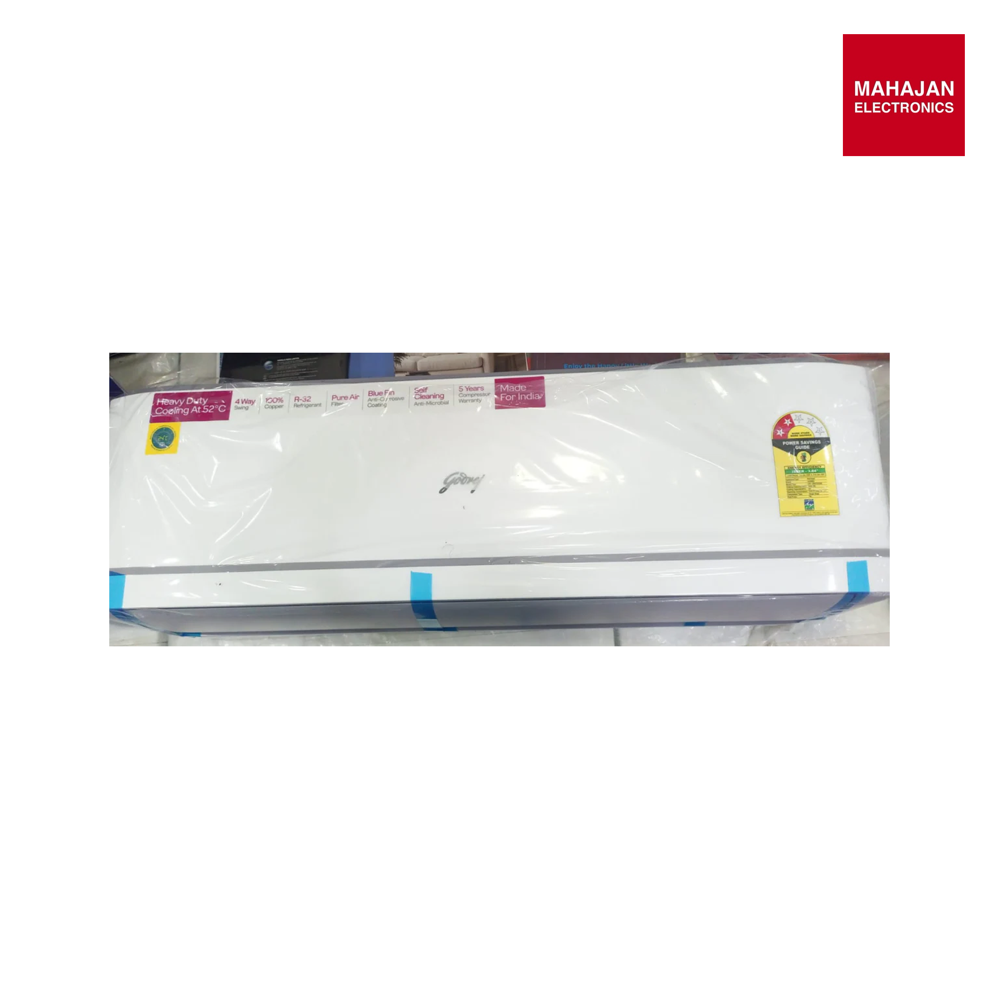 Godrej HFC 18R2TH WA 1.5 Ton3 Star 5‑In‑1 Convertible Inverter Split AC | Anti-Viral Filter Mahajan Electronics Delhi NCR