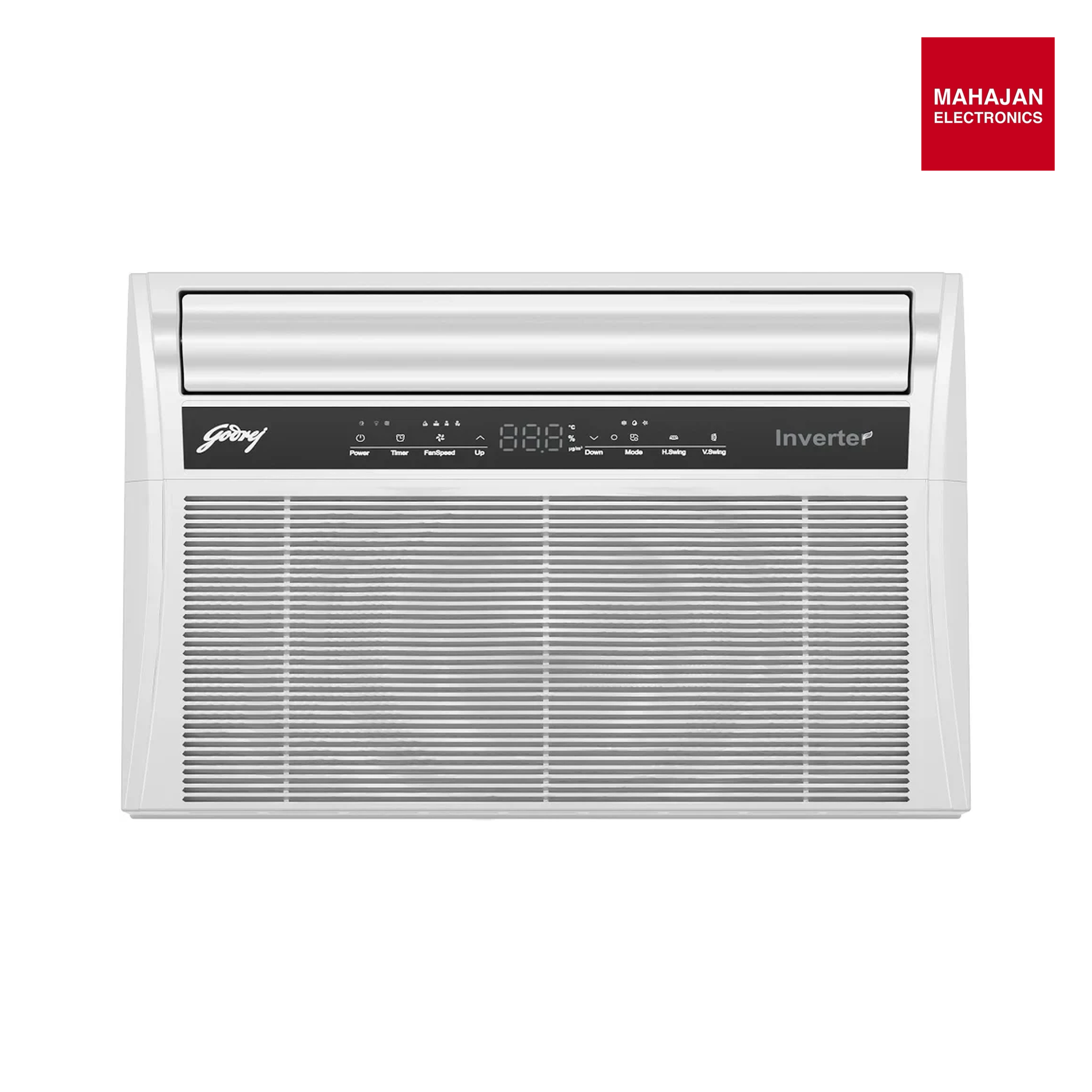Godrej WIC 18T5TS WA4 1.5 Ton 5 Star, Turbo Mode, Smart Diagnosis, Pure Air Filter, Anti-Freeze Thermostat, Anti Corrosive Blue Fin Coating, Inverter Window AC (Copper, AC 1.5T , White) mahajan electronics online