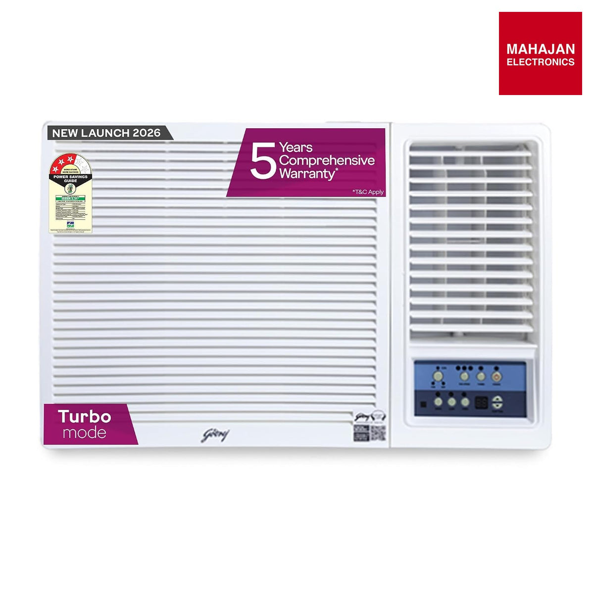 Godrej WIC 18W3TG WA 1.5 Ton 3 Star Window AC | Turbo Mode | Copper Condenser | Anti-Corrosive Blue Fin β Mahajan Electronics Online.