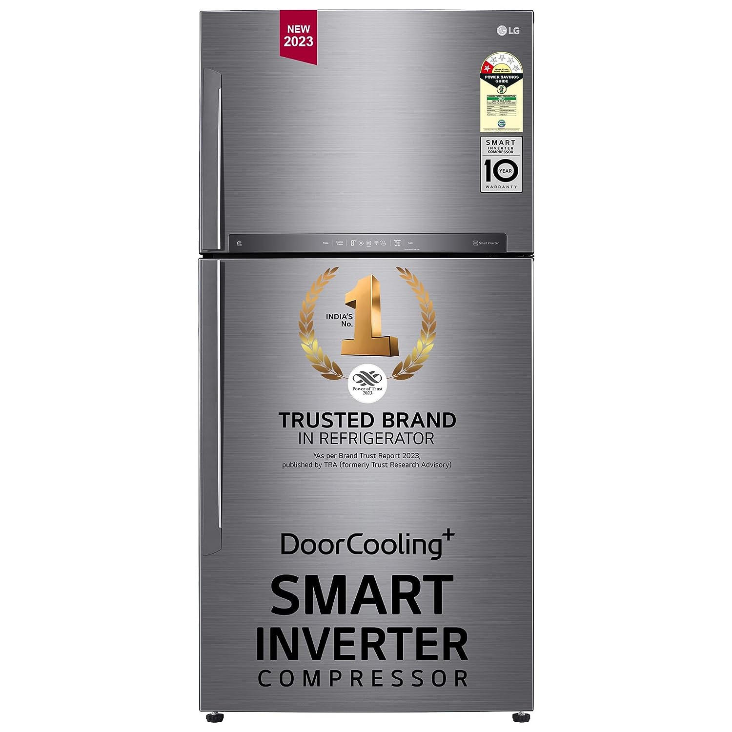 LG 592 L 1 Star Frost Free Inverter Wi-Fi Double Door Refrigerator (2023 Model, GR-H812HLHM, Platinum Silver3, With Hygiene Fresh+ & Door Cooling+) - Mahajan Electronics Online