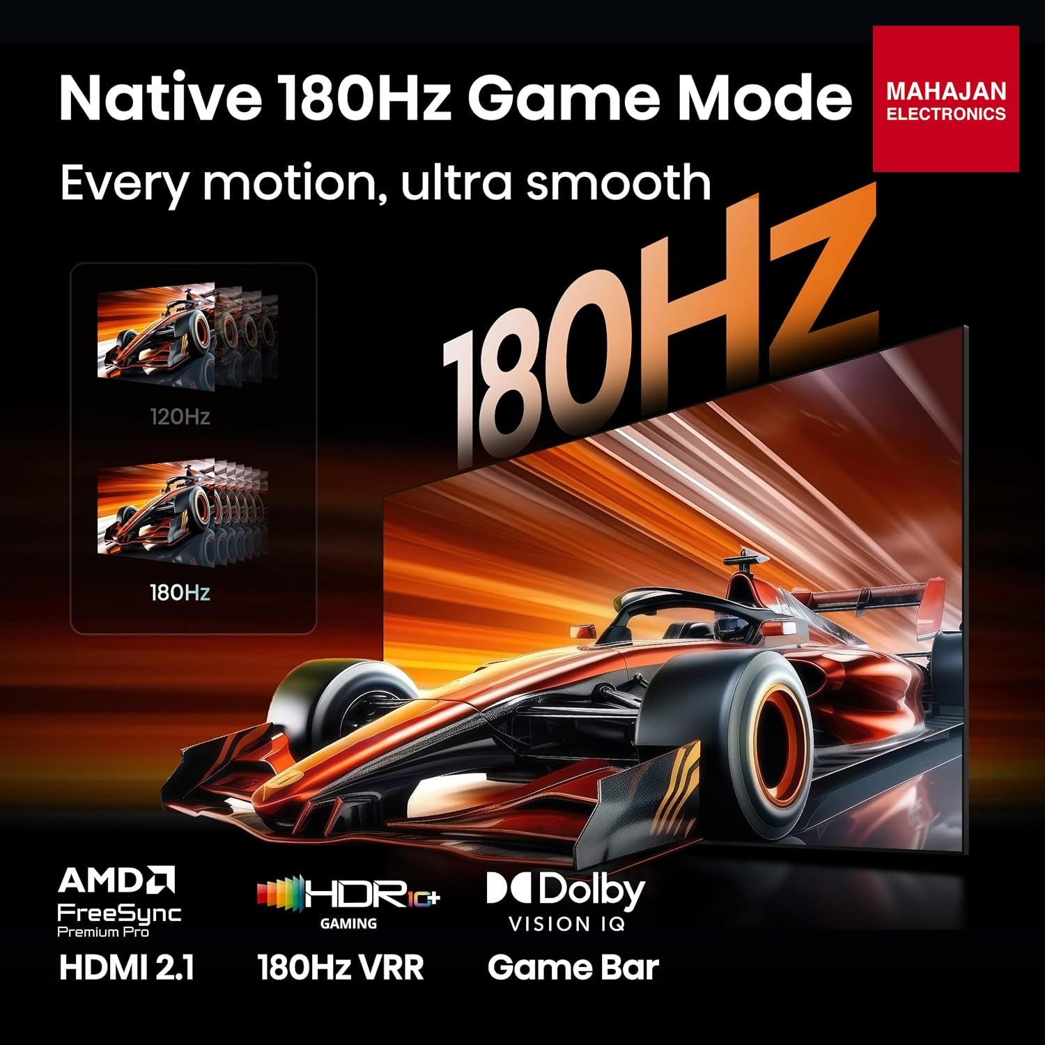 Hisense 75 Inch 75UR8S | RGB MiniLED | Hi-View AI Engine RGB | Native 180Hz Game Mode | Up to 3500 nits Peak Brightness | IMAX Enhanced | 2.1.2 Multi-Channel Surround | AI RGB Light Sensor Hisense