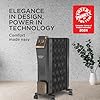 Havells 15 Fins Wave Hestio GHROFCTK290 Oil Filled Room Heater with 2900W Power, PTC Fan, Thermostatic Heat Control & Overheat Protection | Black | 2-Year Warranty | Made in India