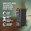 Havells 15 Fins Wave Hestio GHROFCTK290 Oil Filled Room Heater with 2900W Power, PTC Fan, Thermostatic Heat Control & Overheat Protection | Black | 2-Year Warranty | Made in India