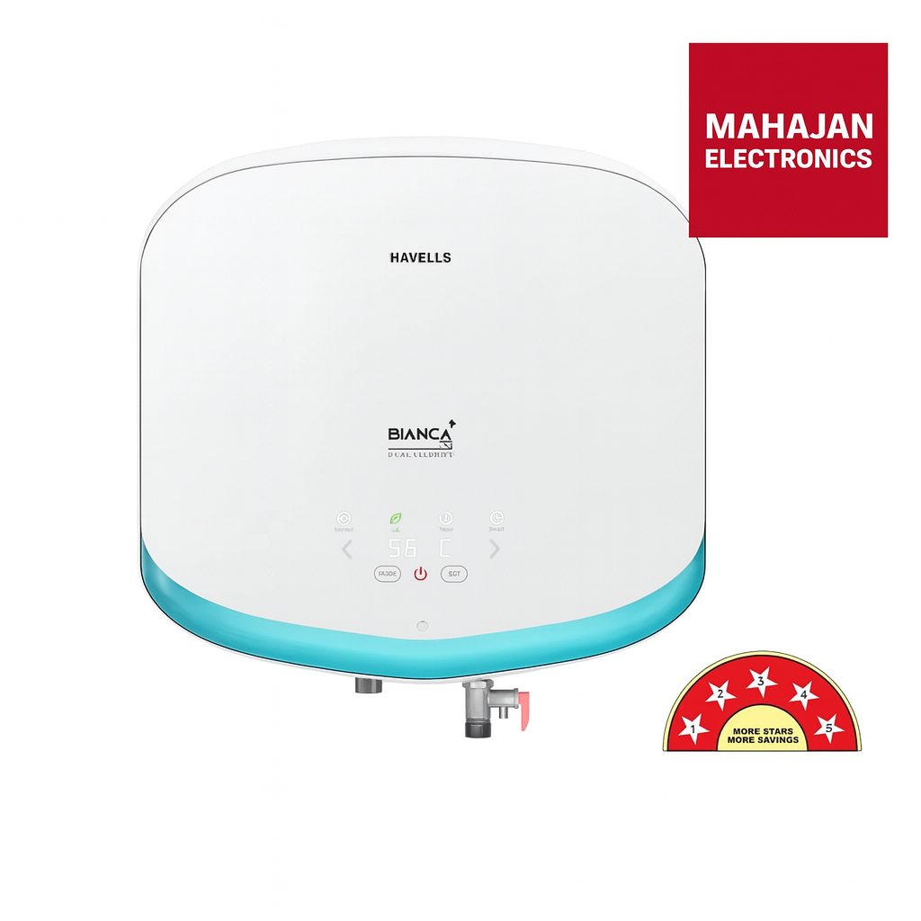 Havells Bianca DG+ 25L Convertible Storage Water Heater (GHWVBADREW25) | 3-in-1 Convertible | Remote Control | 33% Faster Heating | 5 Star Rated