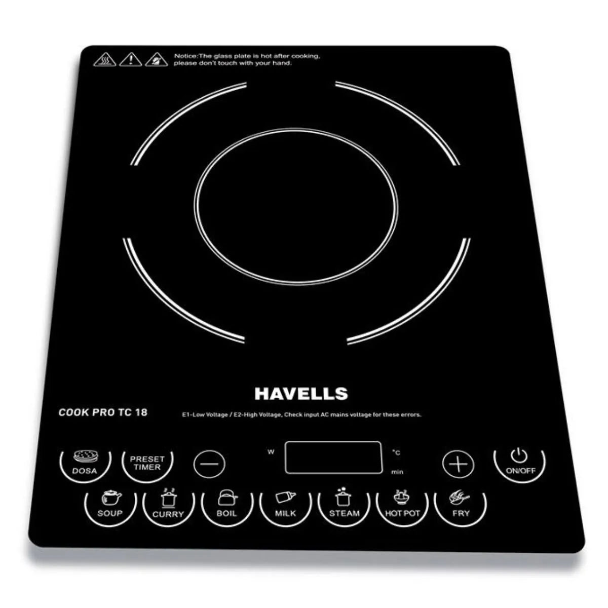 Havells Cook Pro TC 18 Induction Cooktop (1800 W, Black) Mahajan Electronics