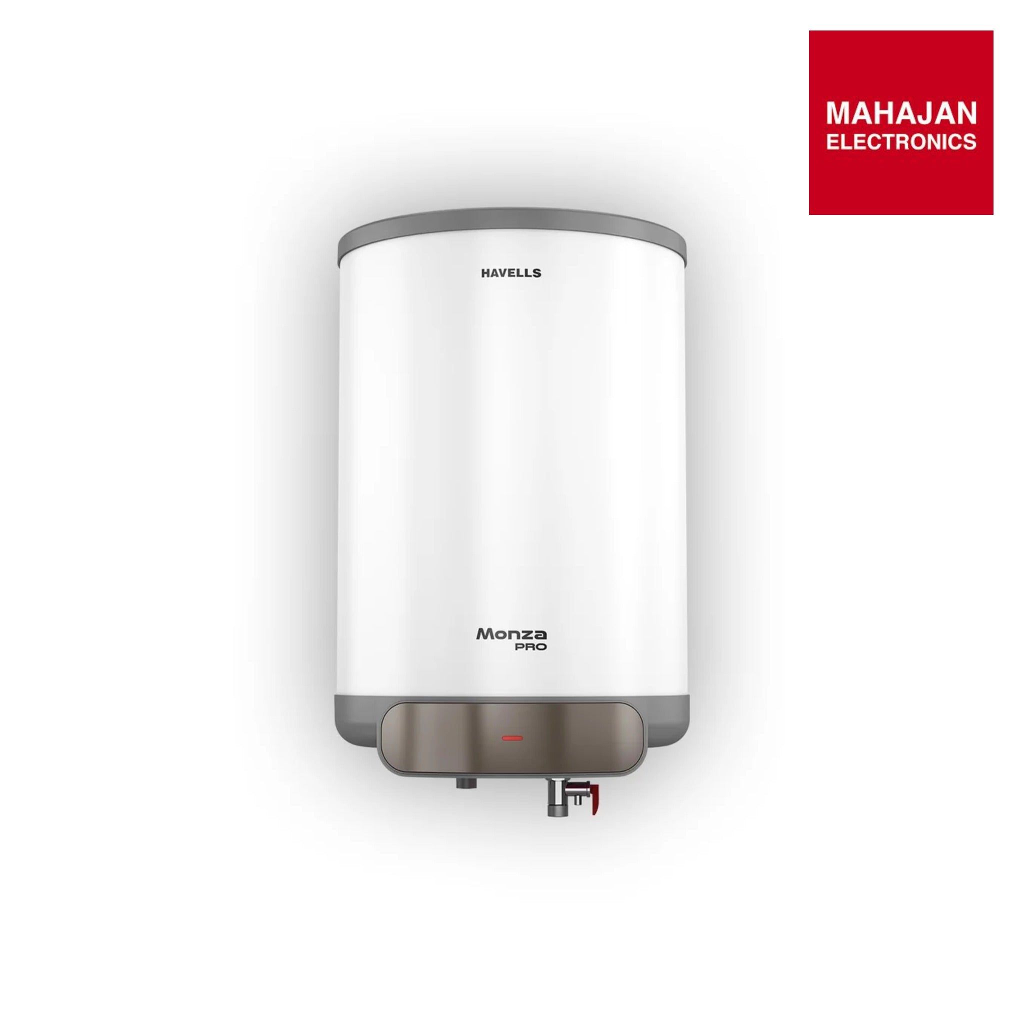 Havells Monza Pro 25L Storage Water Heater(Geyser)|4 Star Engineered for Hard Water|Feroglas Coated Anti Rust Tank|Mcoloy Heating Element GHWVMPUWAG25-Online Mahajan Electronics