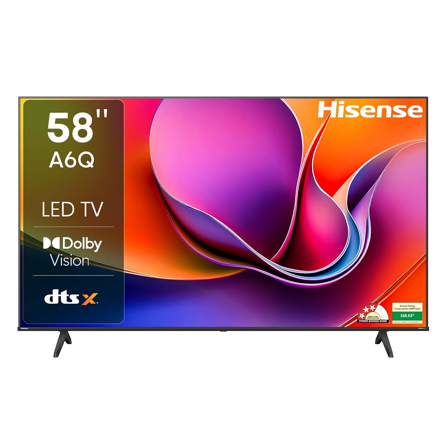Hisense 146cm (58 inches) A6Q Series 4K Ultra HD Smart LED TV 58A6Q (Black) mahajan electronics online