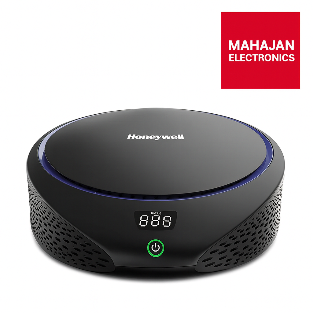 Honeywell Move Pure 5 Car Air Purifier | 4-in-1 Filtration with HEPA Filter & Formaldehyde Crystals | 3 USB Ports | Removes 99.99 % PM2.5 & Odors | Mahajan Electronics