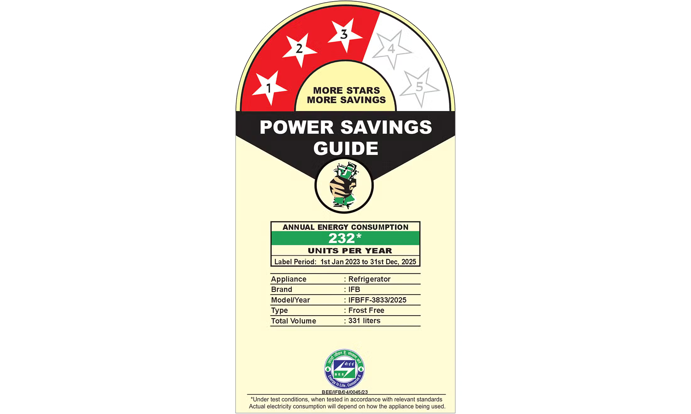 IFB IFBFF-3833IBSTU 331 Litre 3 Star Frost Free Refrigerator with 12 in 1 convertible| Mahajan Electronics Online