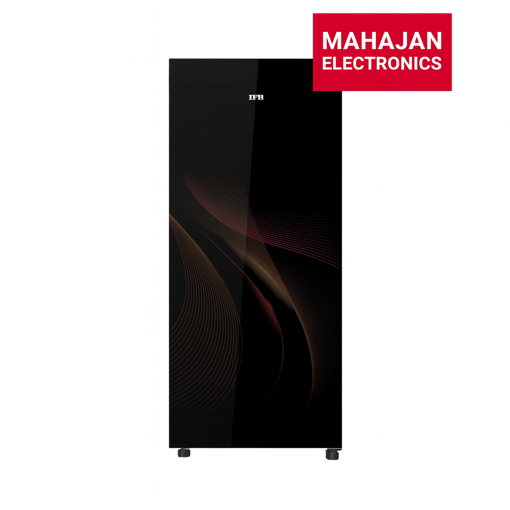 Black electronic device with Mahajan Electronics logo on a white background