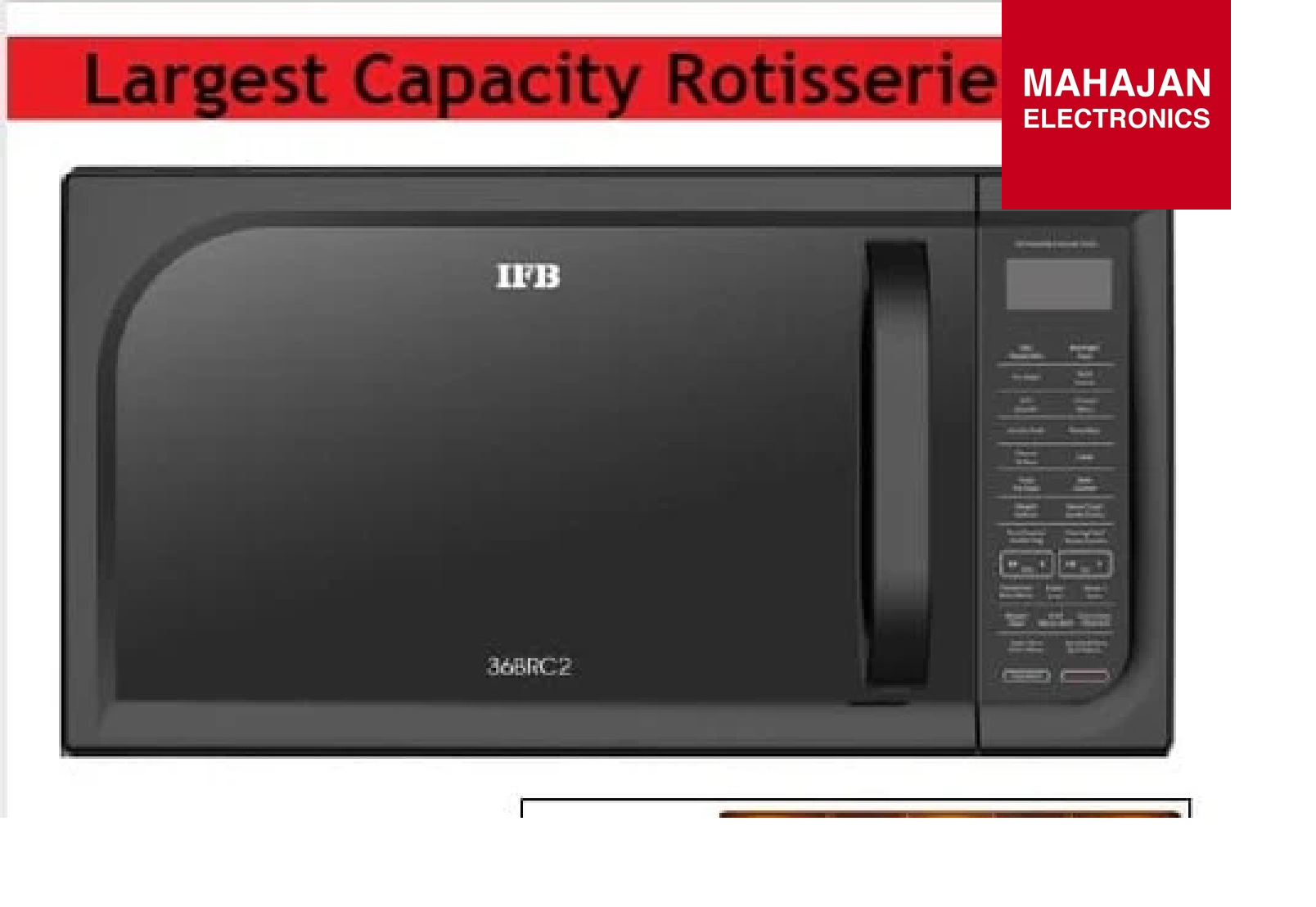 IFB 36BRC2 36 L Convection Microwave Oven (Black) – Powerful Grilling, Smart Cooking, Elegant Design