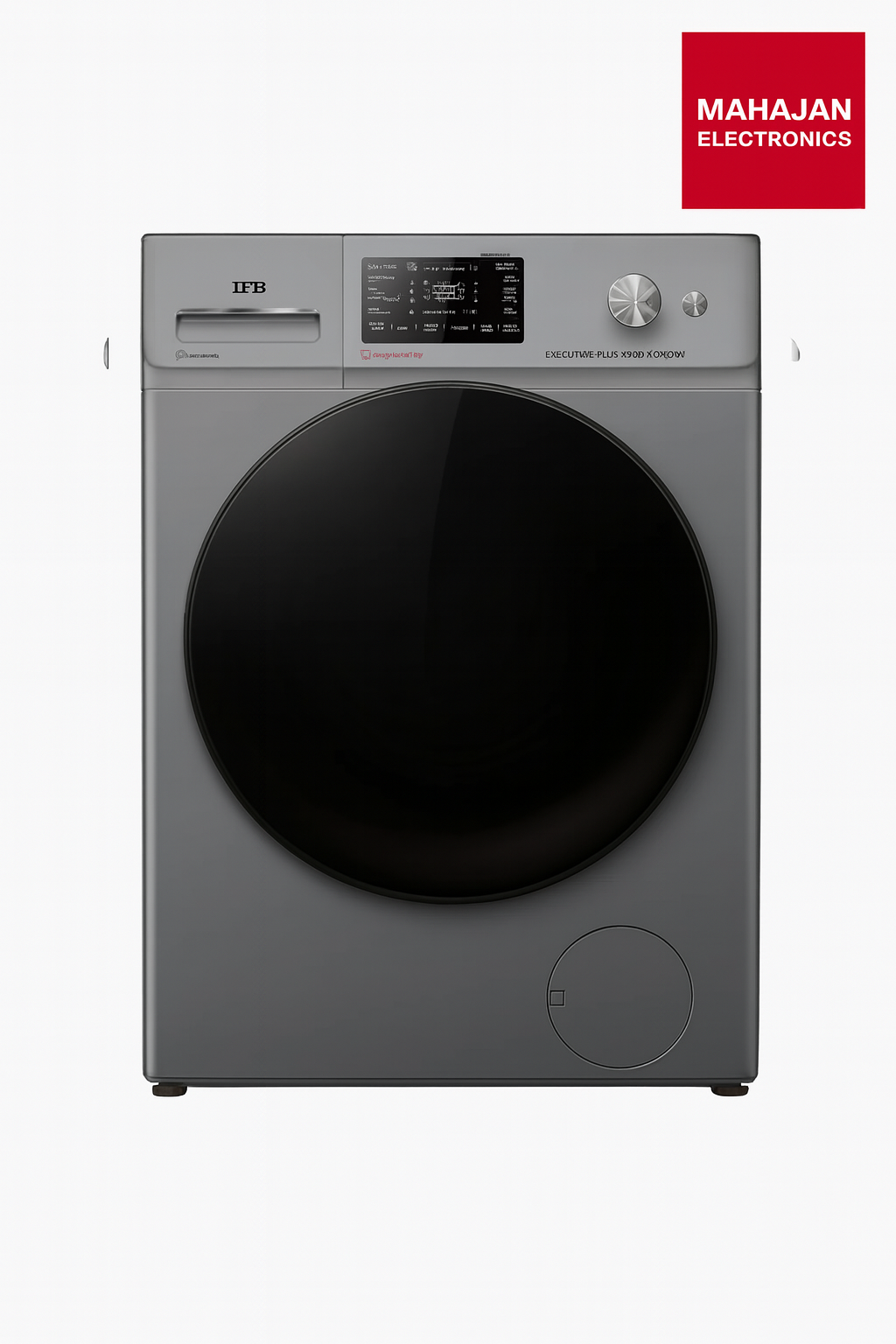 IFB Executive MSN 9014K 9 kg 5 Star AI-Powered Front Load Washing Machine | 1400 RPM | Eco Inverter Motor | Steam Refresh | Wi-Fi Enabled | Metallic Silver