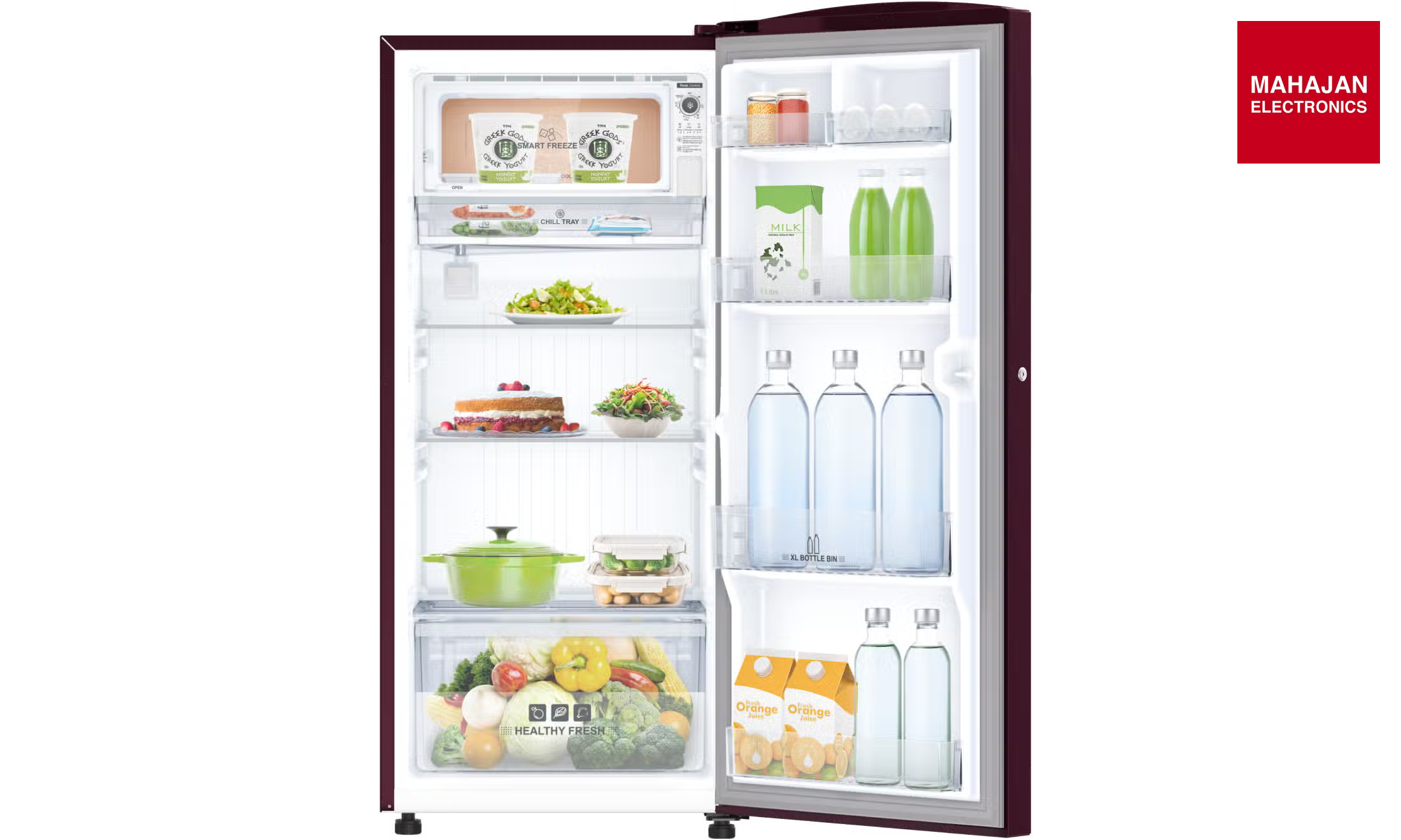 IFB IFBDC-213AFSS 187 L 1 Star Direct Cool Single Door Refrigerator XL Bottle Bin,Red-Steel – Mahajan Electronics Online.