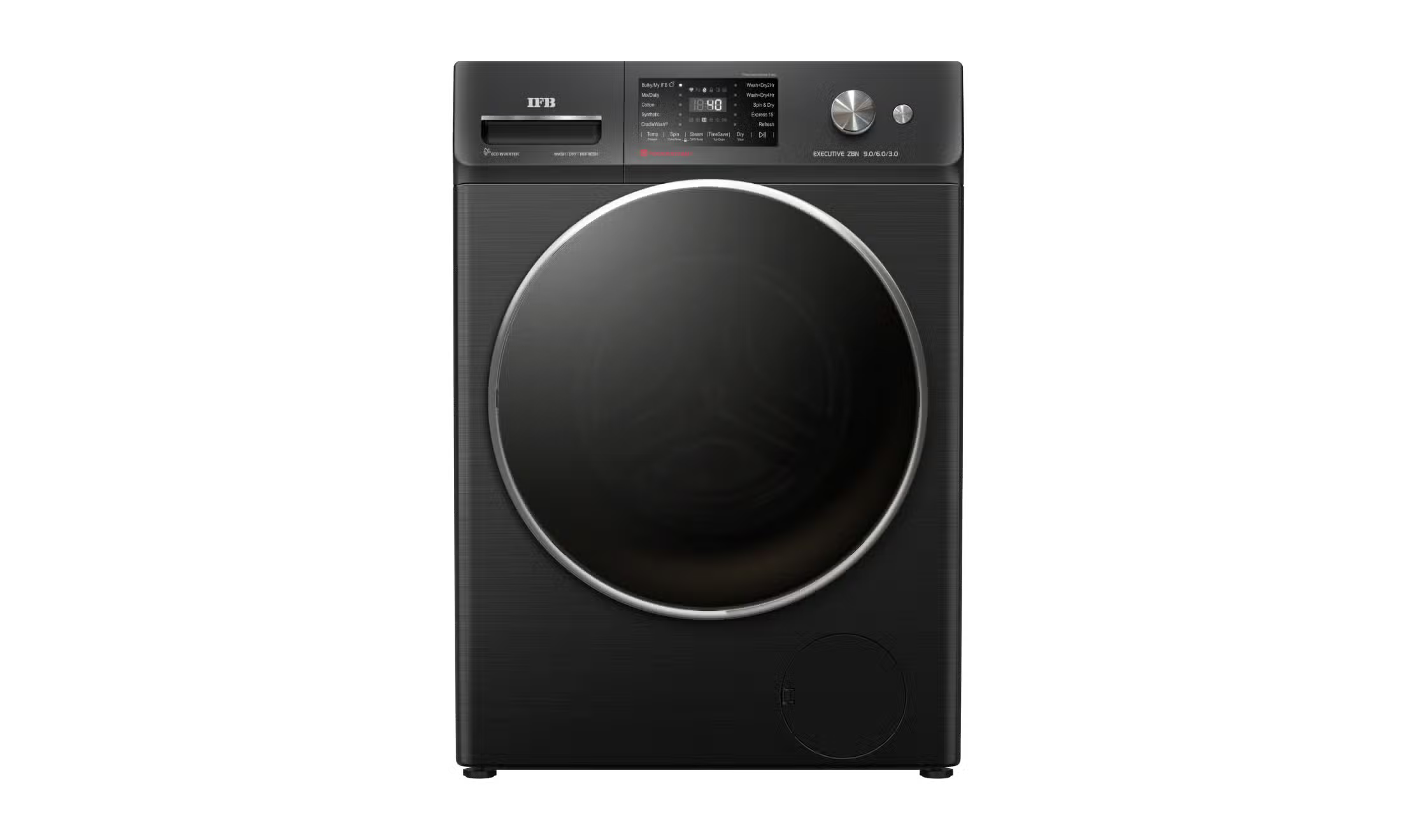 IFB LaundriMagic® WDR Executive ZBN CMS 9/6/3KG
Washer Dryer Refresher with Ai Dry | 3-in-1 Wash • Dry • Refresh System-Online Mahajan Electronics