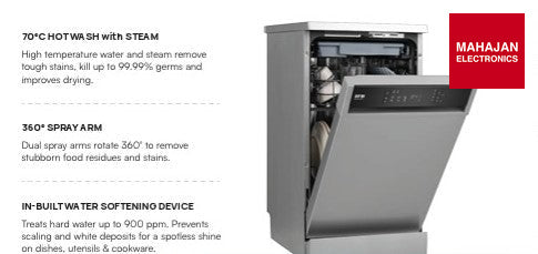 IFB Neptune SX10 10 Place Settings Dishwasher, 1900W, Turkey Made - Mahajan Electronics Online