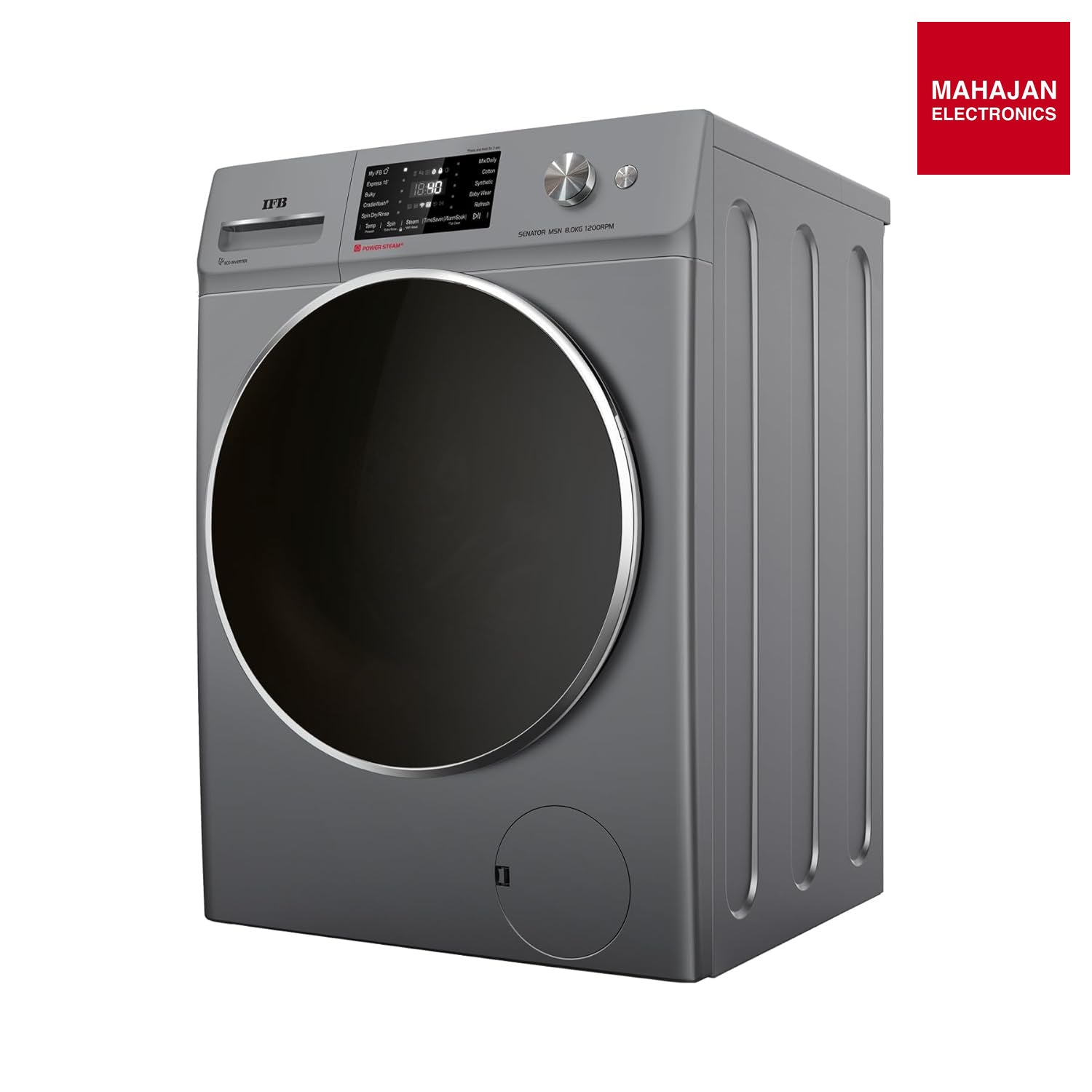 IFB SENATOR MSN 8012K CMS 8 Kg 5 Star Front Load Washing Machine 2X Power Steam (1200 RPM, 2024 Model – Mahajan Electronics Online.