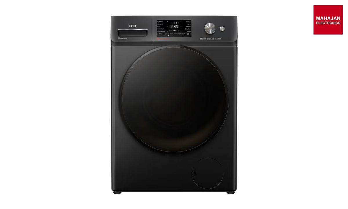 IFB Senator BXN 8012K CMS 8Kg 5 Star AI Front Load Washing Machine Black-Online Mahajan Electronics
