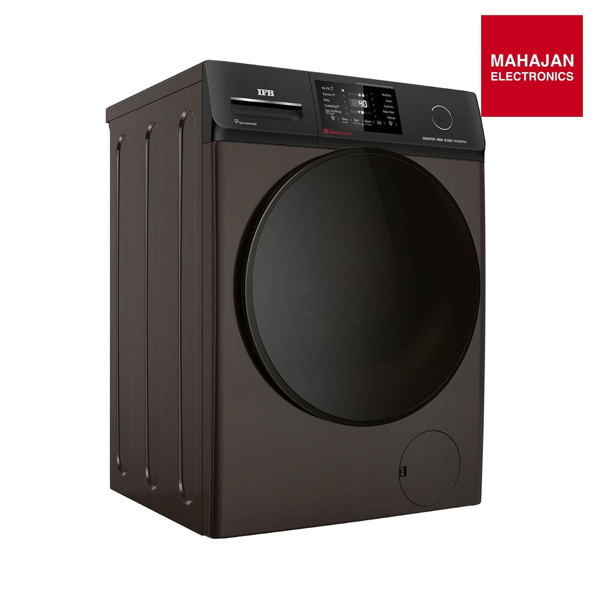 IFB Senator MBN 8014K CMS 8 kg front load washing machine in Mocha – Mahajan Electronics Online.