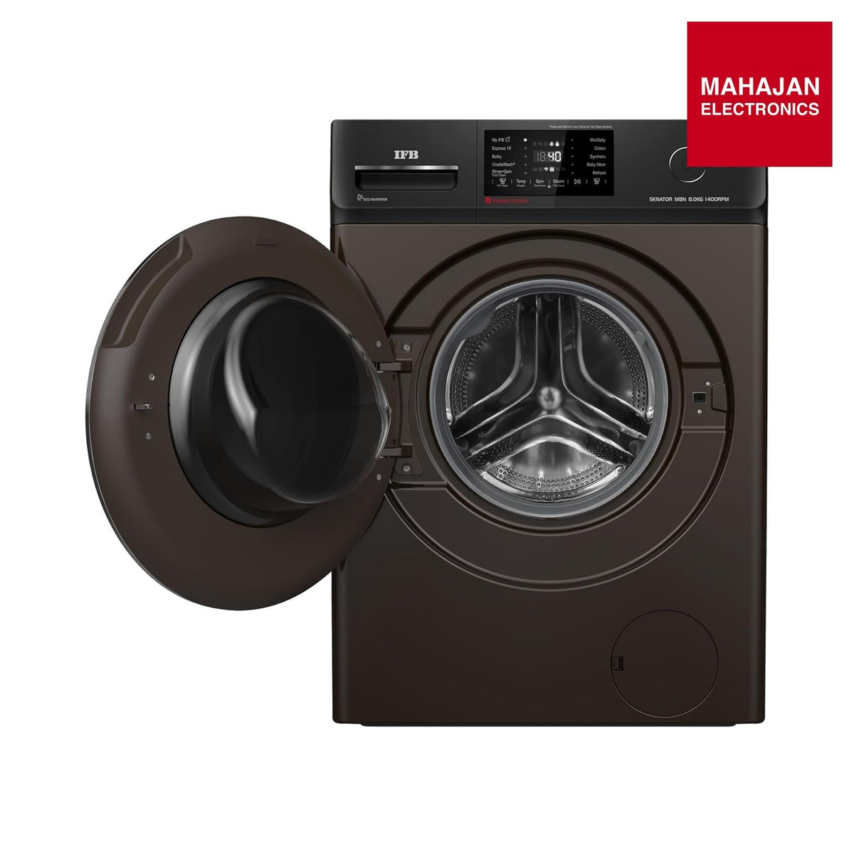 IFB Senator MBN 8014K CMS 8 kg front load washing machine in Mocha – Mahajan Electronics Online.