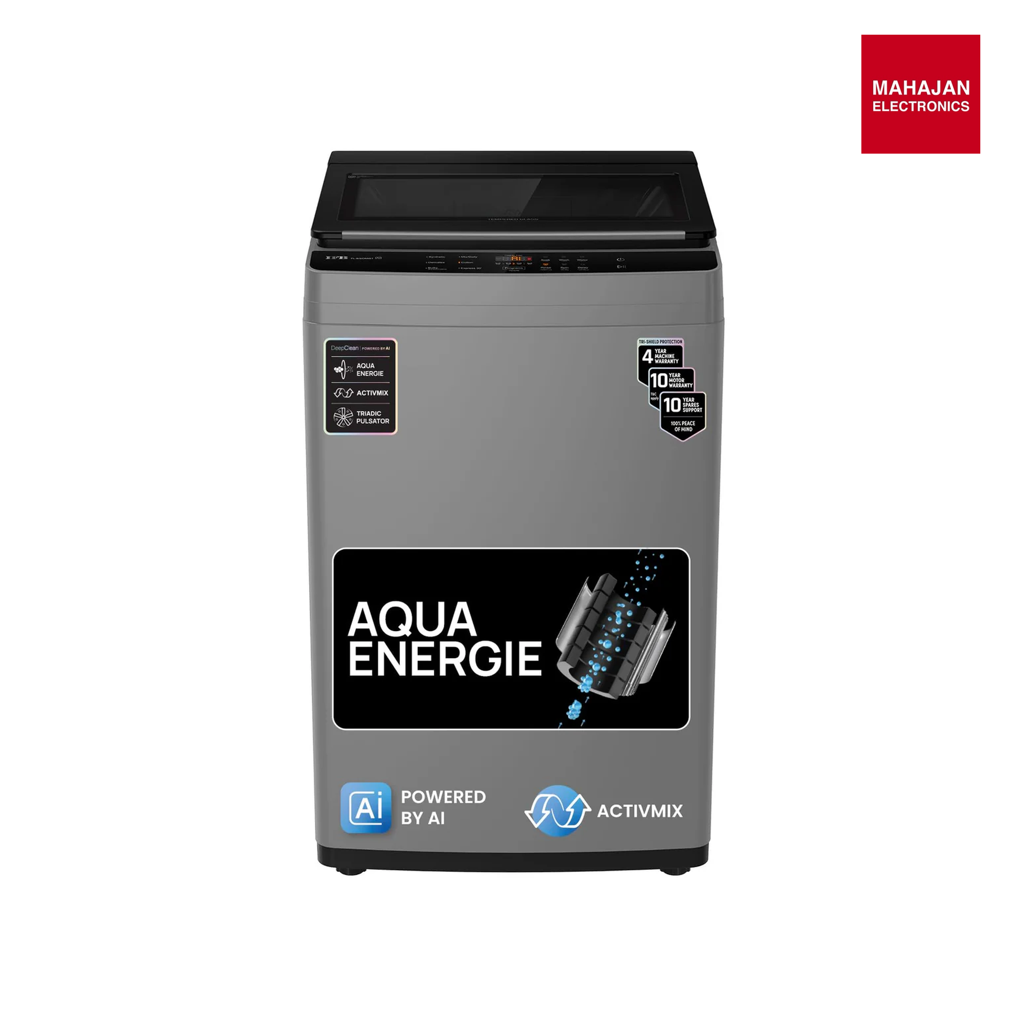 IFB TL701MG1ID 7 Kg 5 Star AI Powered DeepClean Technology Fully Automatic Top Load Washing Machine with Eco-Inverter (Activmix, AquaEnergie, Inbuilt Wheels, 4 Year Machine Warranty, Med Grey) MAHAJAN ELECTRONICS ONLINE
