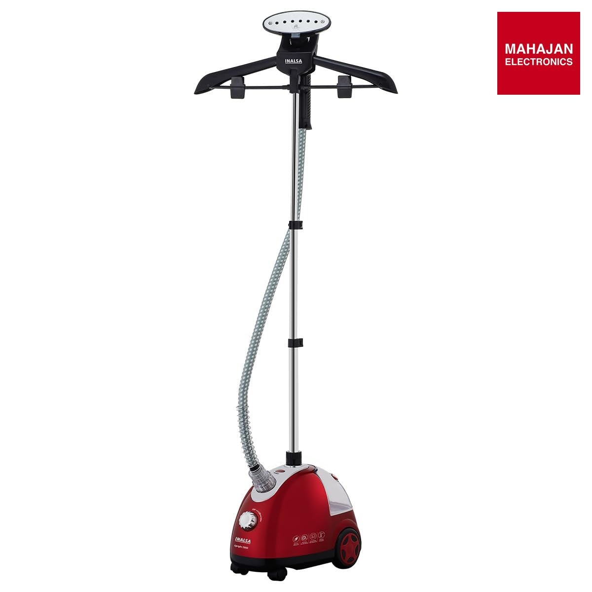 Inalsa Upright 1900 W Standing Garment Steamer with 1.4 L Tank, 28 g/min Steam Output & Auto Shut Off (Black) – Mahajan Electronics Online.