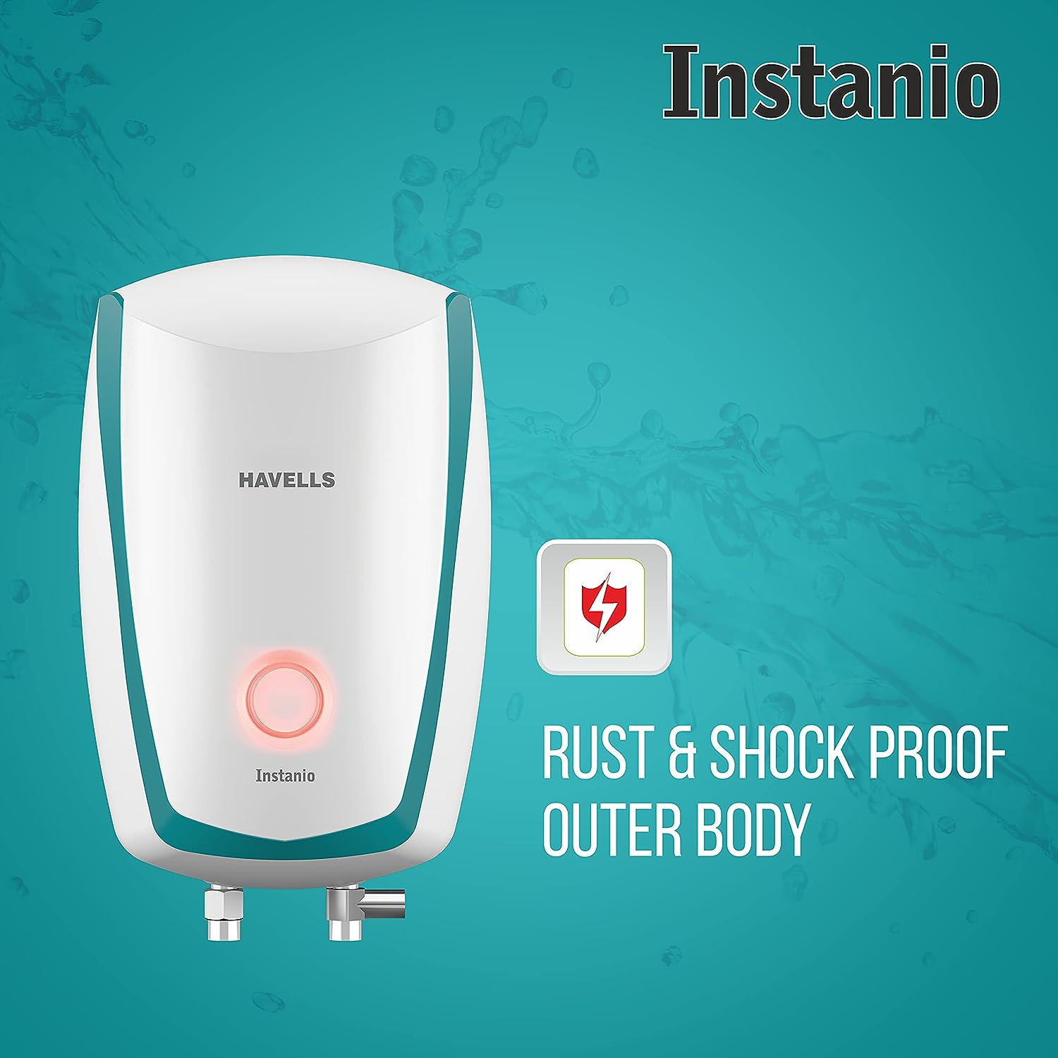 Havells Instanio 3-Litre Instant Geyser (White/Blue), Wall Mount - Mahajan Electronics Online