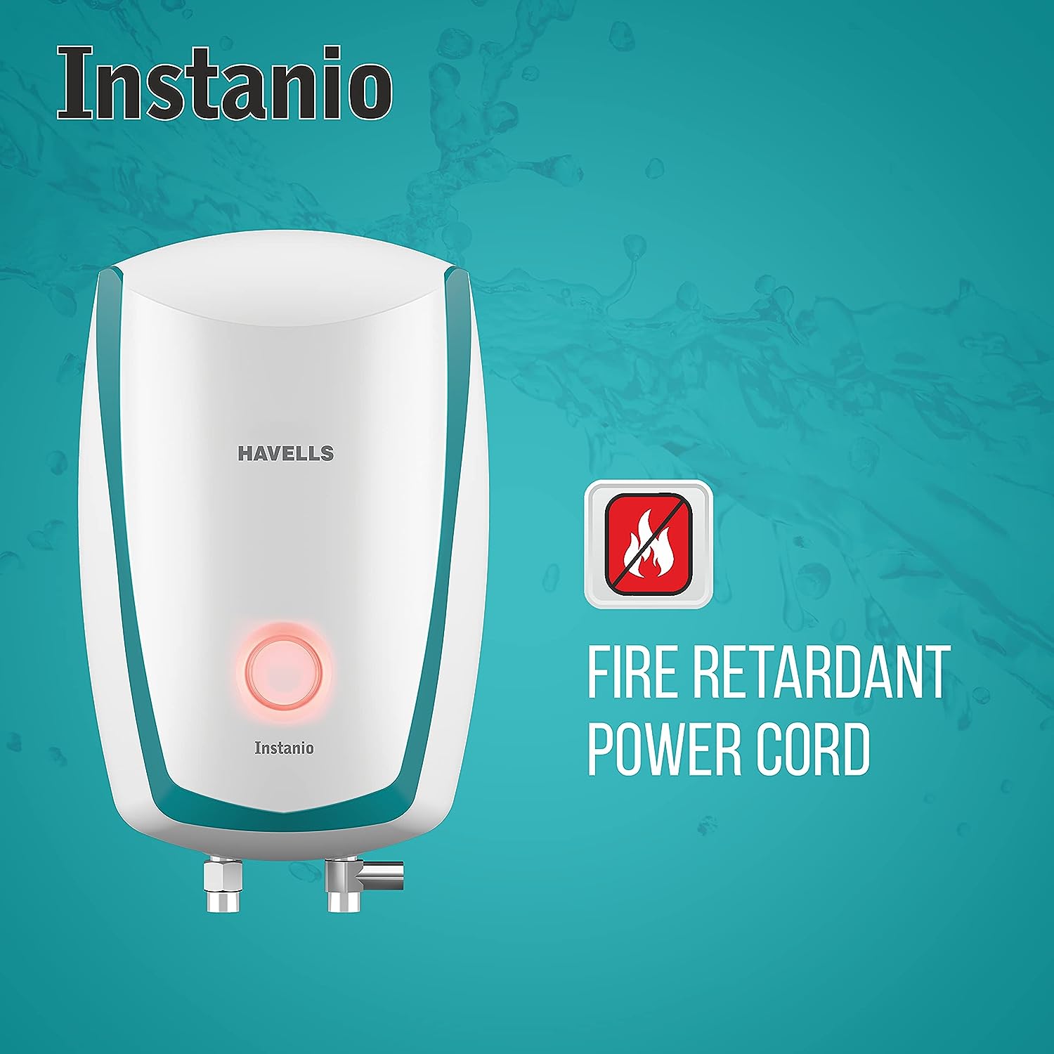Havells Instanio 3-Litre Instant Geyser (White/Blue), Wall Mount - Mahajan Electronics Online