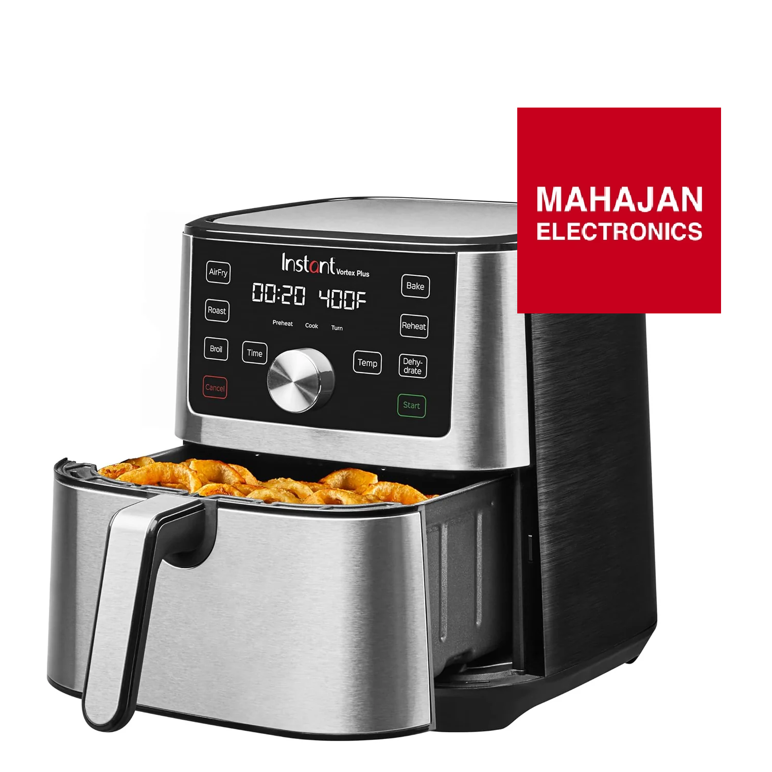 Instant Pot Air Fryer, Vortex 6 Litre, Touch Control Panel, 360° EvenCrisp Technology, Uses 95% less Oil, 6-in-1 Appliance:Air Fry, Roast, Grill, Bake, Reheat& Dehydrate (Vortex 6 Litre) 1500 W Silver Mahajan Electronics Online