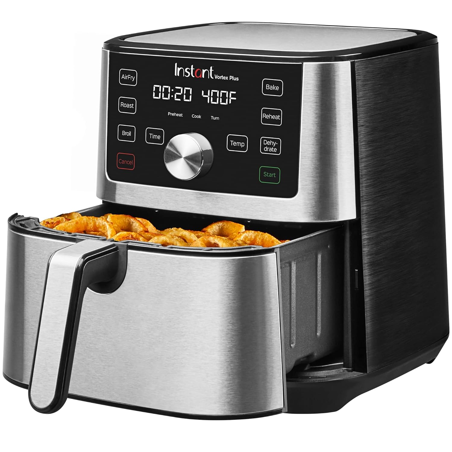 Instant Pot Air Fryer, Vortex 6 Litre, Touch Control Panel, 360° EvenCrisp Technology, Uses 95% less Oil, 6-in-1 Appliance:Air Fry, Roast, Grill, Bake, Reheat& Dehydrate (Vortex 6 Litre) 1500 W Silver Mahajan Electronics Online