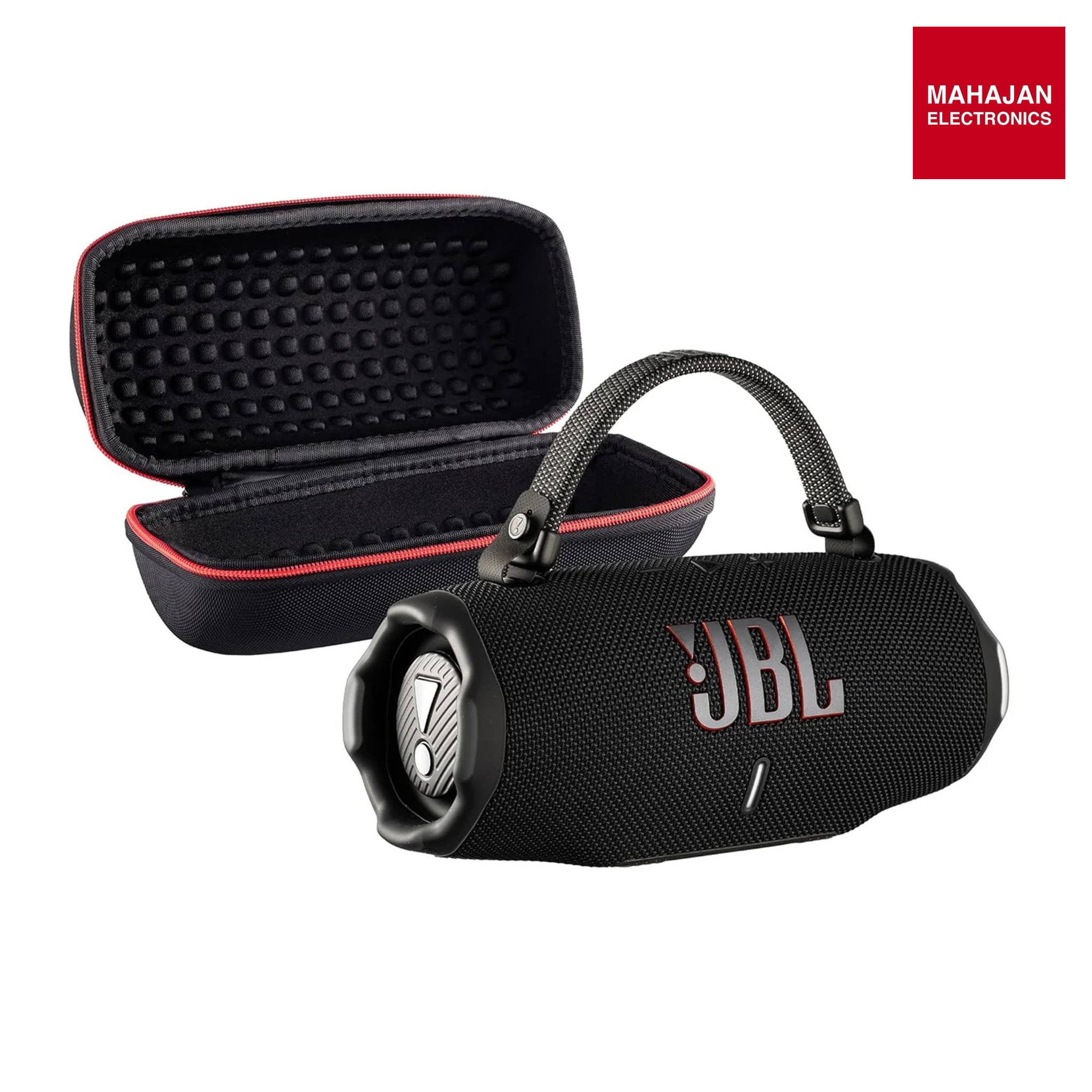 JBL Charge 6 Portable Bluetooth Speaker (Black) | IP68 Waterproof, DustProof, and DropProof, Outdoor Wireless Audio |28Hrs Playtime + Travel Case Bundle mahajan electronics onilne