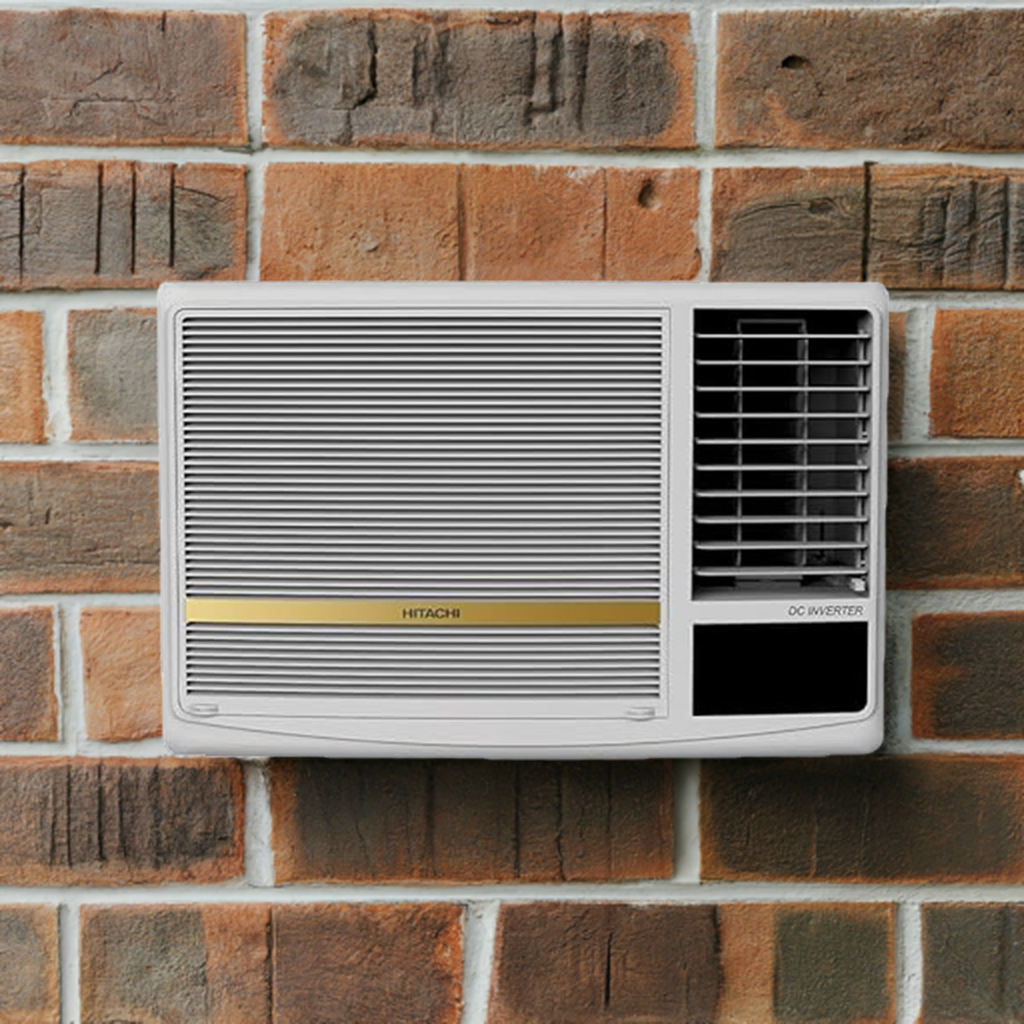 Hitachi RAW318HHEO 1.5 Ton 3 Star Inverter Window AC (Copper Condenser, R-32 Refrigerant, White)