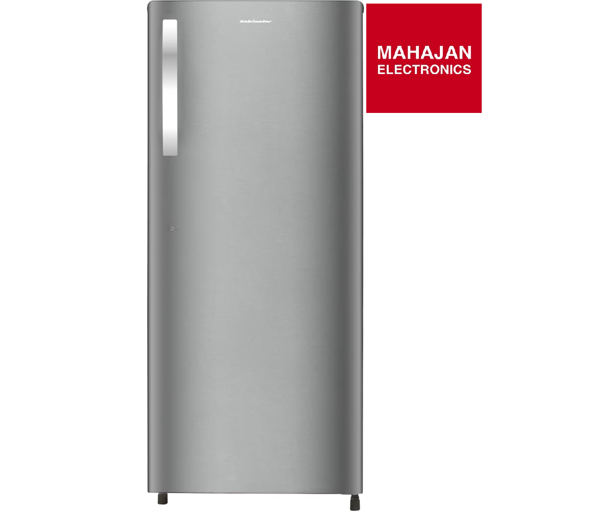 Kelvinator KRD-F220EBPHGD 213 Litre 2 Star Direct Cool Refrigerator – Steel Grey | Fast Cooling, 10-Day Milk Preservation, XL Storage Mahajan Electronics