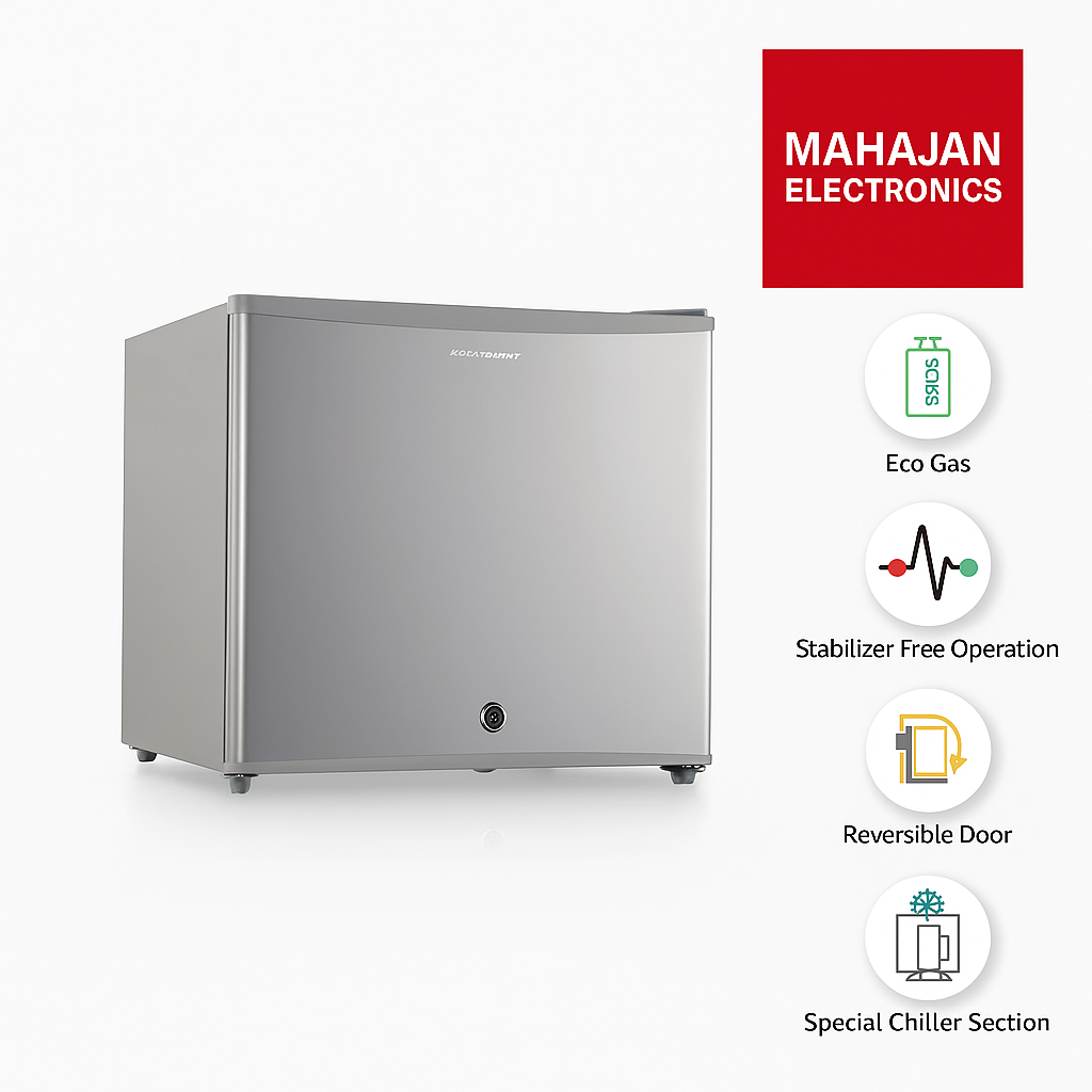 Kelvinator KRC-F050RBPSGV 45 Litre 2 Star Mini Bar Refrigerator (Grey) – Compact, Energy Efficient & Stylish