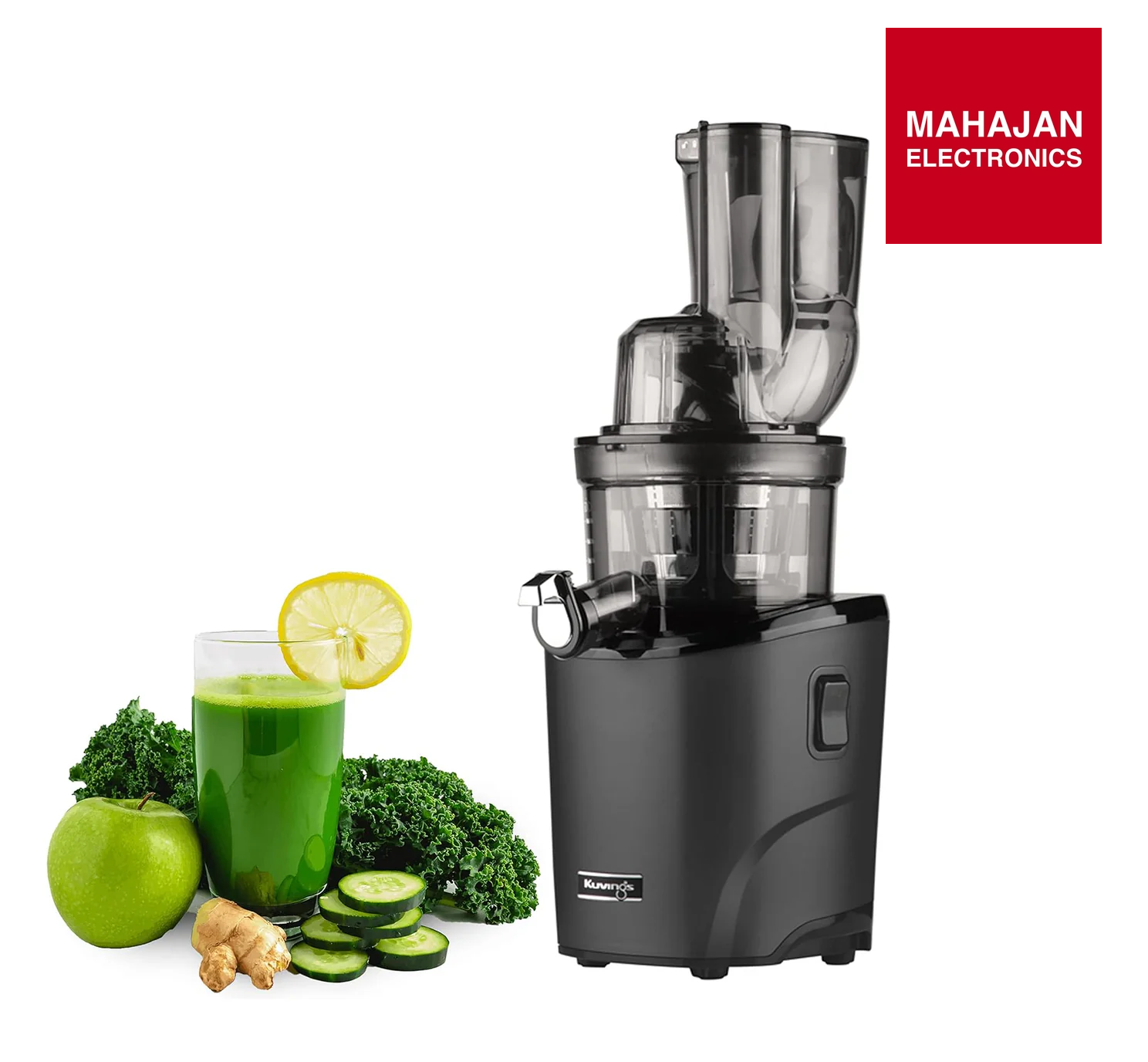 Kuvings REVO830 Black Luxury Cold Press Juicer | 12 Yr Warranty | Mahajan Electronics