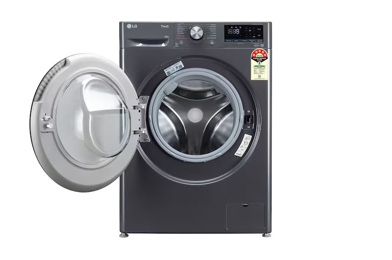 LG FHP1410Z3M 10Kg Front Load Washing Machine,5 Star, AI Direct Drive™, Middle Black,/ Mahajan Electronics Online