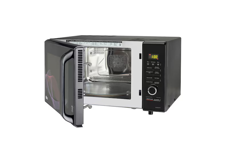 LG MJ2887BHTM 28L Charcoal Convection Microwave Oven, 271 Auto Cook Menu, Diet Fry™, Black. Mahajan Electronics Online