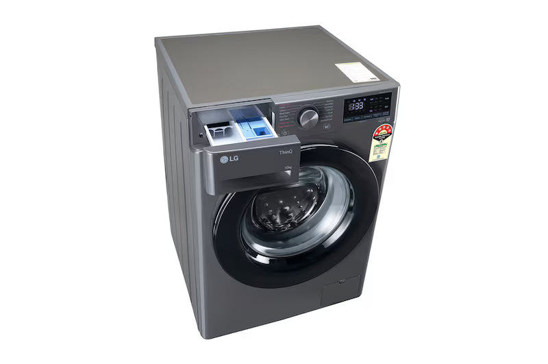 LG FHP1410Z3M 10Kg Front Load Washing Machine,5 Star, AI Direct Drive™, Middle Black,/ Mahajan Electronics Online