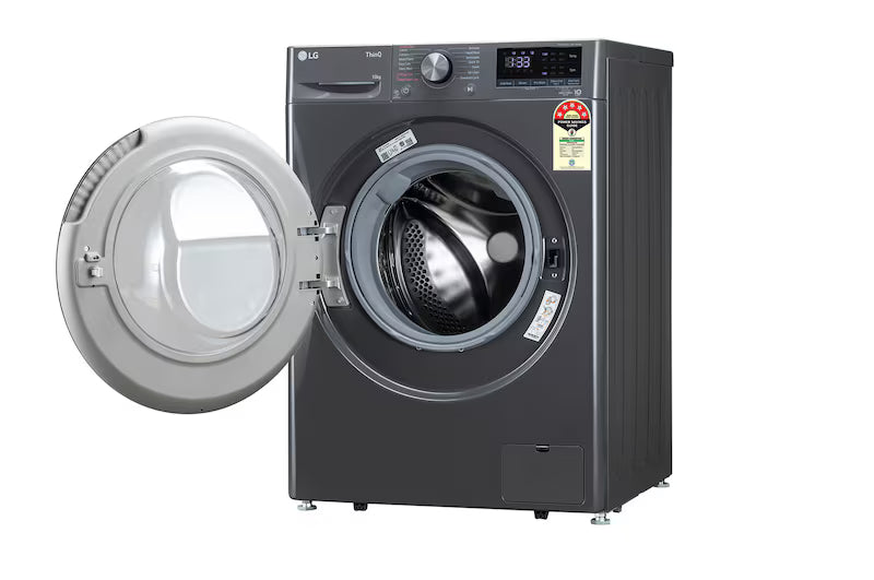 LG FHP1410Z3M 10Kg Front Load Washing Machine,5 Star, AI Direct Drive™, Middle Black,/ Mahajan Electronics Online