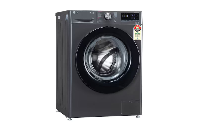 LG FHP1410Z3M 10Kg Front Load Washing Machine,5 Star, AI Direct Drive™, Middle Black,/ Mahajan Electronics Online