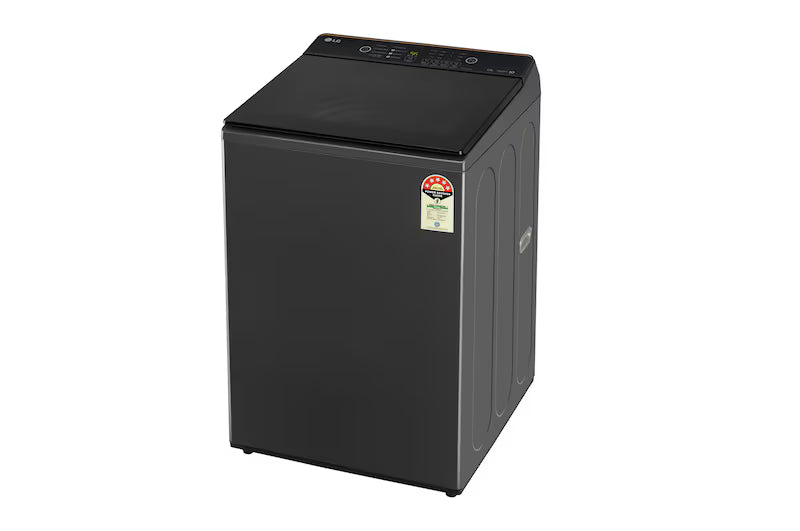 LG T90KMMB3Z 9Kg Top Load Washing Machine, Hard Water Wash, Middle Black, 5 Star-Online Mahajan Electronics