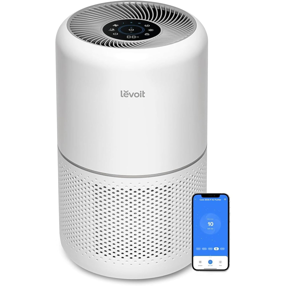 LEVOIT 300S Smart Air Purifier For Home, Hepa Filter Traps 99.97% Virus & Pm 0.1 Particles, 2 Years Warranty, Real Time Quality Indicator, App Control, Compatible With Alexa, White Mahajan Electronics Online