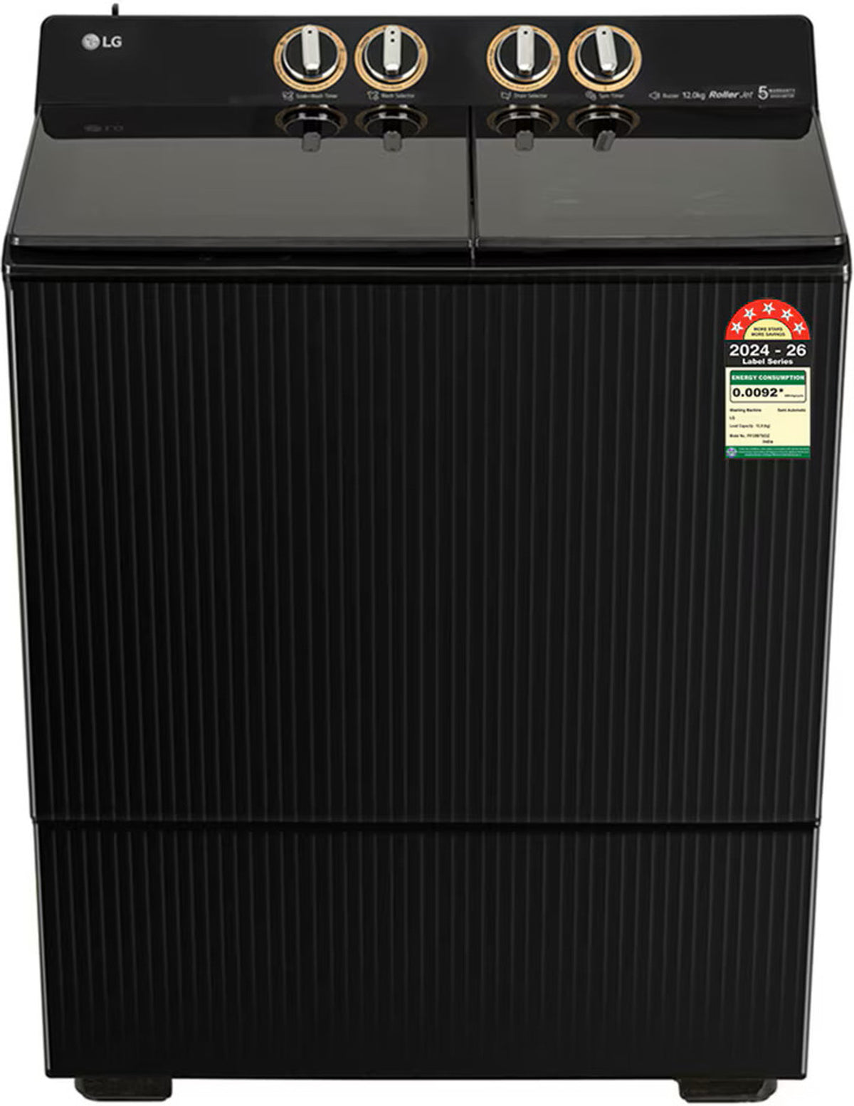 LG PX120B7SO2Z 12 kg Semi Automatic Washing Machine Onyx Black – Mahajan Electronics Online.