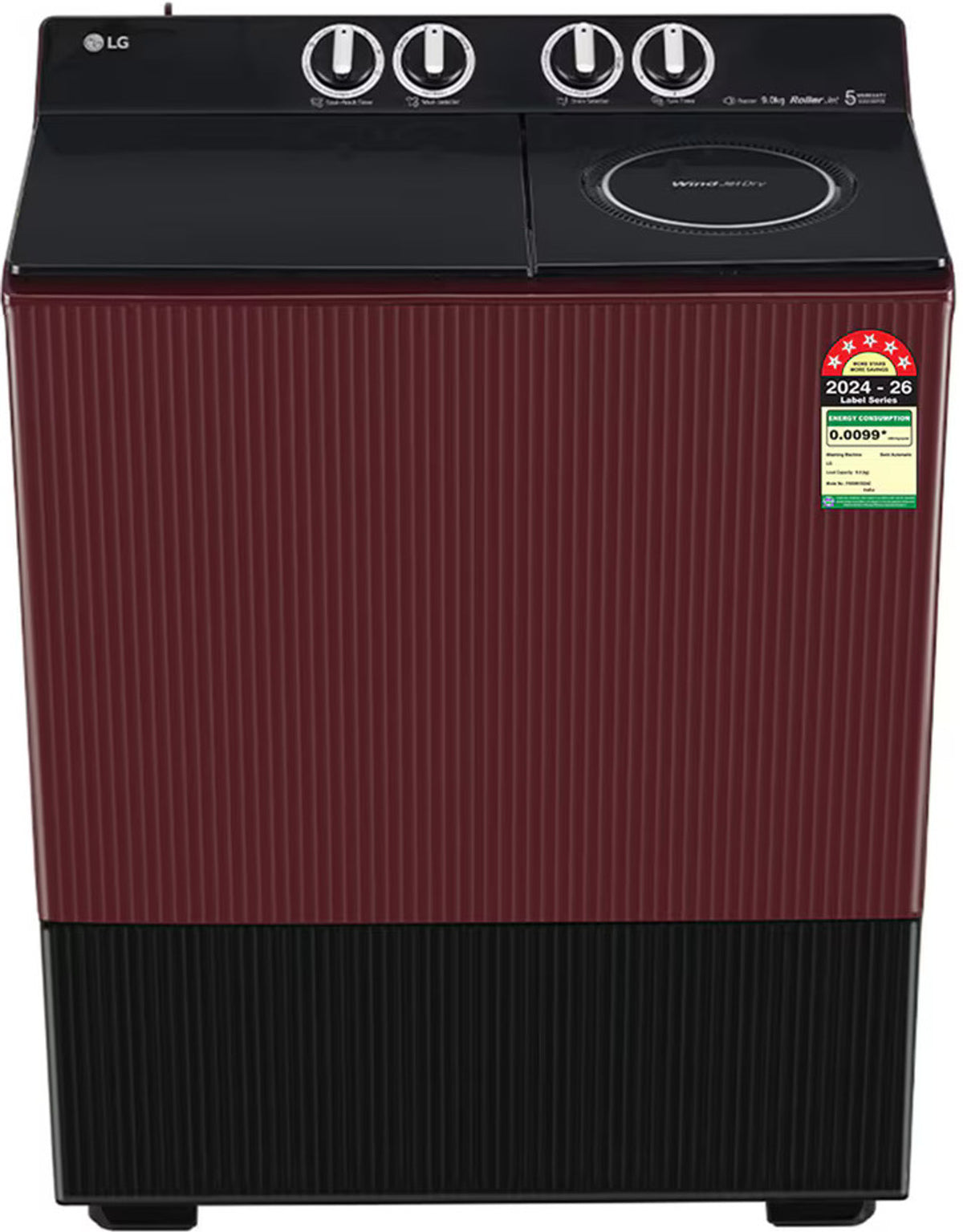 LG PX900H3SD4Z 9 Kg Semi Automatic Washing Machine Maroon – Mahajan Electronics Online.